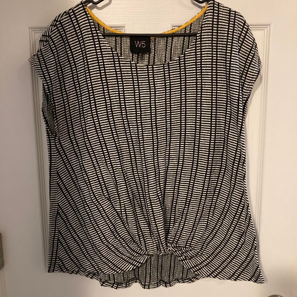 W5 Striped Top with rushed bottom